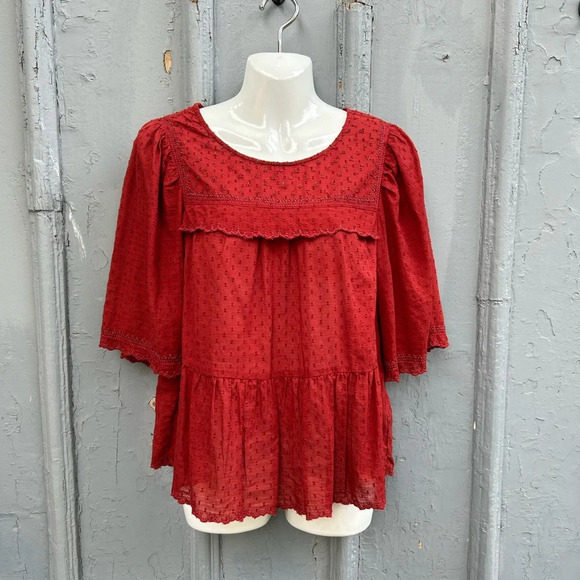 Velvet Raina Cotton Blouse, Size XS - Picture 3 of 10